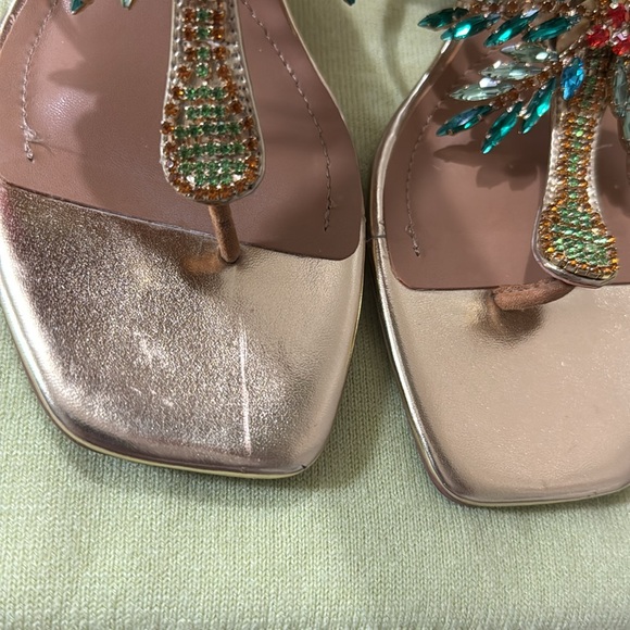 Blingy palm tree sandals - Picture 12 of 14